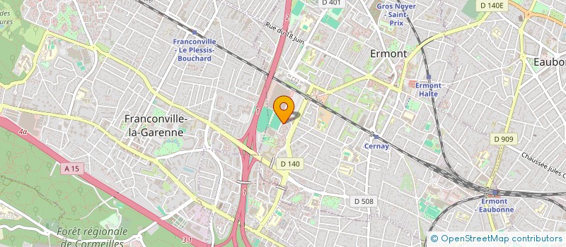 localisation de l'entreprise EURL MBGI  ERMONT