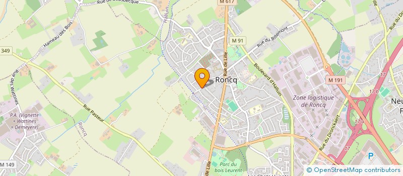 localisation de l'entreprise EURL MCS MAINTENANCE DES CONVOYEURS ET LEURS SYSTEMS à RONCQ