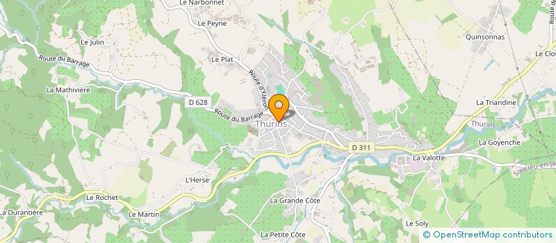 localisation de l'entreprise EURL MCTLPT  THURINS