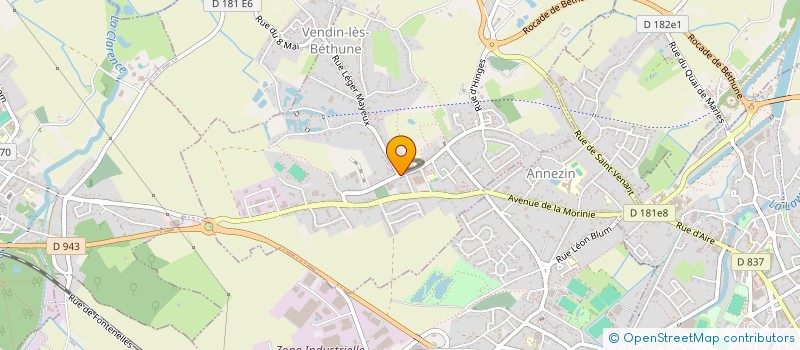 localisation de l'entreprise EURL MDI  VENDIN-LES-BETHUNE