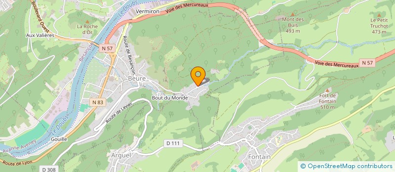 localisation de l'entreprise EURL MECAFORET  BEURE