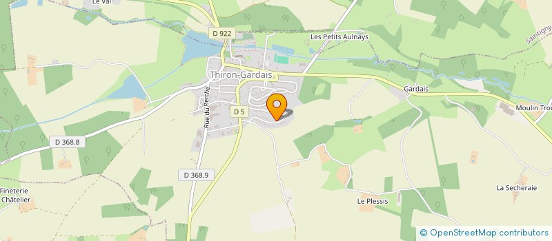localisation de l'entreprise EURL MECALEGENDRE à THIRON-GARDAIS