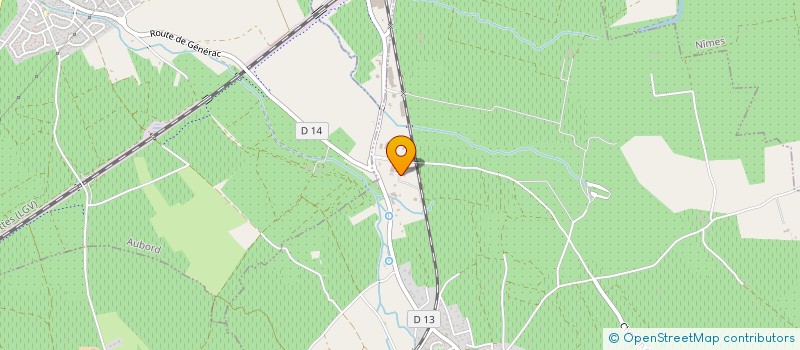 localisation de l'entreprise EURL MECANIQUE INDUSTRIELLE DU SUD  GENERAC