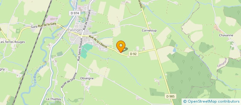 localisation de l'entreprise EURL MECANO SOUDURE SERRURERIE GACON EN ABREGE MSSG  PALINGES