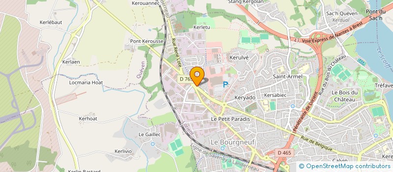 localisation de l'entreprise EURL MEDICO PRISMES à LORIENT