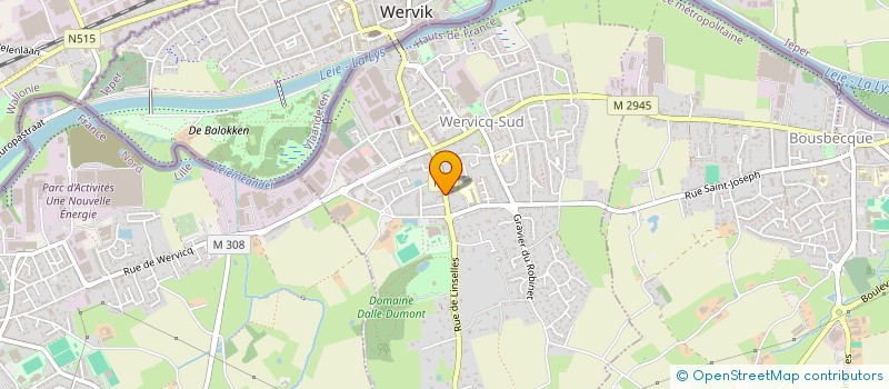 localisation de l'entreprise EURL MEERPOEL à WERVICQ-SUD