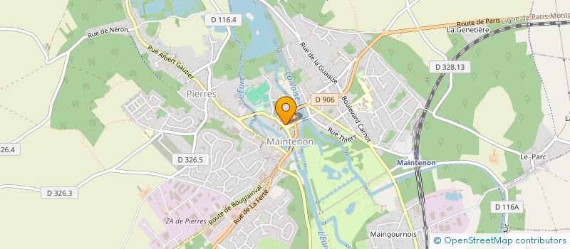 localisation de l'entreprise EURL MELANIE MALICORNE à MAINTENON