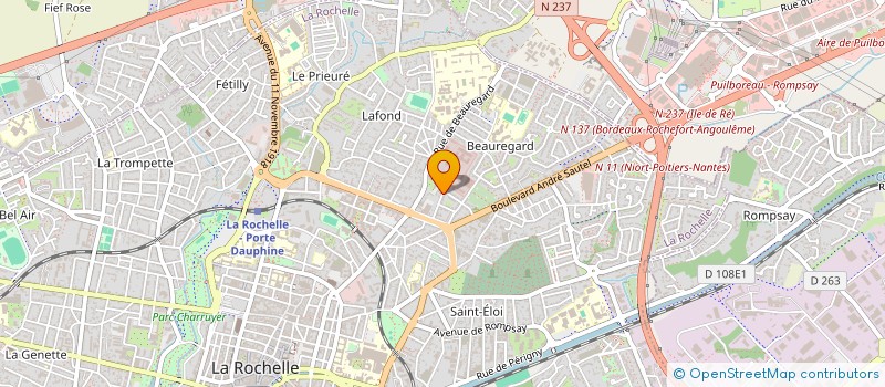 localisation de l'entreprise EURL MENANTEAU STEPHANE  LA ROCHELLE