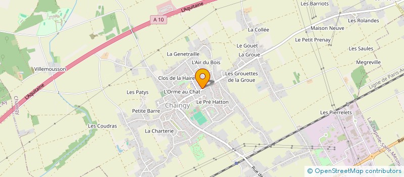 localisation de l'entreprise EURL MENDES à CHAINGY