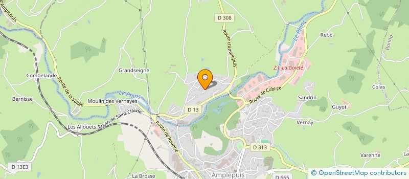 localisation de l'entreprise EURL MENUISERIE CORGIER  SAINT-JEAN-LA-BUSSIERE