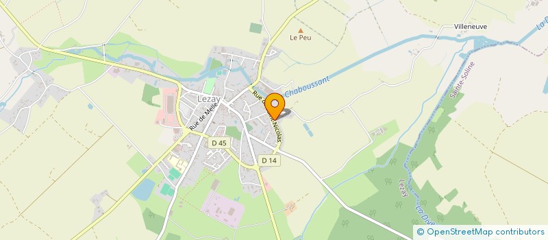 localisation de l'entreprise EURL MENUISERIE FERMETURE PORGE à LEZAY
