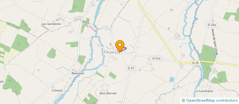 localisation de l'entreprise EURL MENUISERIE MAGDELAINE à VAL-FOUZON