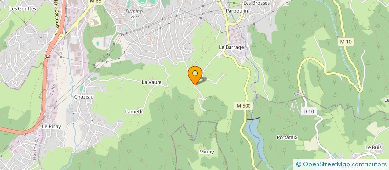 localisation de l'entreprise EURL MENUISERIE SERRURERIE BOULHOL à FIRMINY