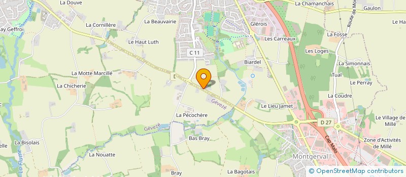 localisation de l'entreprise EURL MERCIER  RENNES
