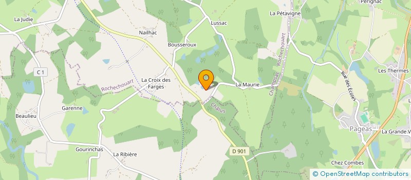 localisation de l'entreprise EURL MERLE à CHAMPSAC