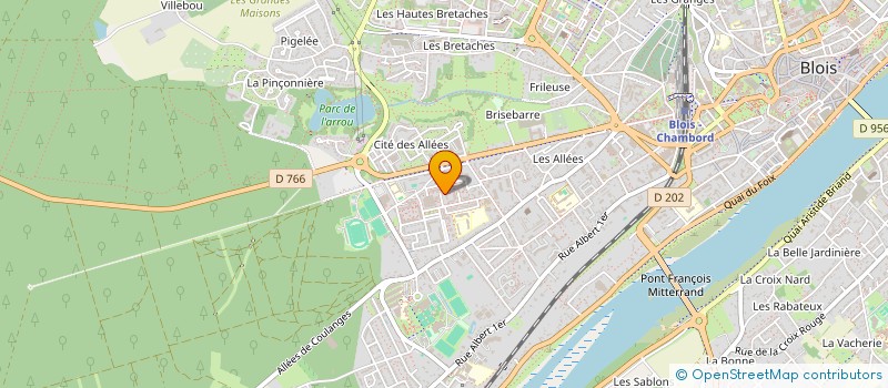 localisation de l'entreprise EURL MERROUX  BLOIS