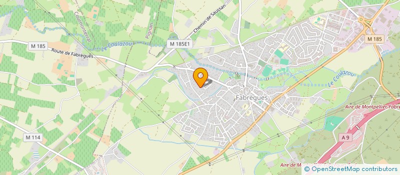 localisation de l'entreprise EURL METGE PASCAL à FABREGUES