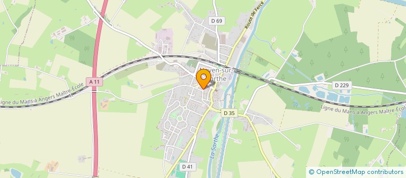 localisation de l'entreprise EURL METIVIER  NOYEN-SUR-SARTHE