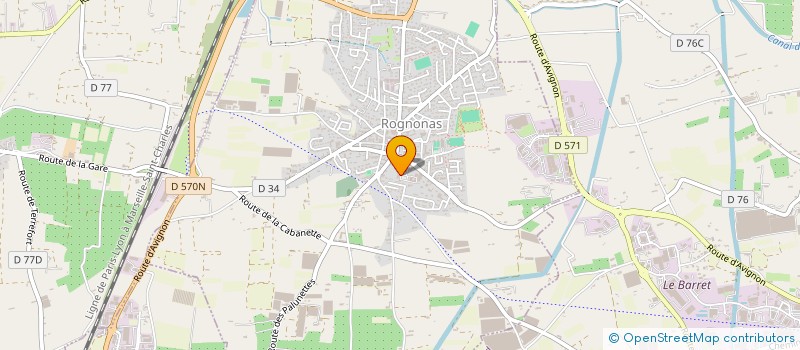 localisation de l'entreprise EURL MF REBUFFAT CONSEIL  ROGNONAS