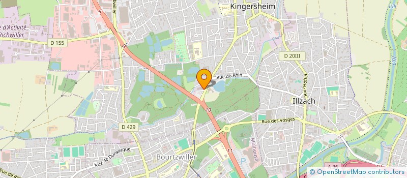 localisation de l'entreprise EURL MG AUTOS  KINGERSHEIM