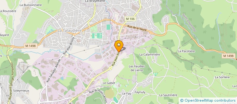 localisation de l'entreprise EURL MG BIO à LA TALAUDIERE