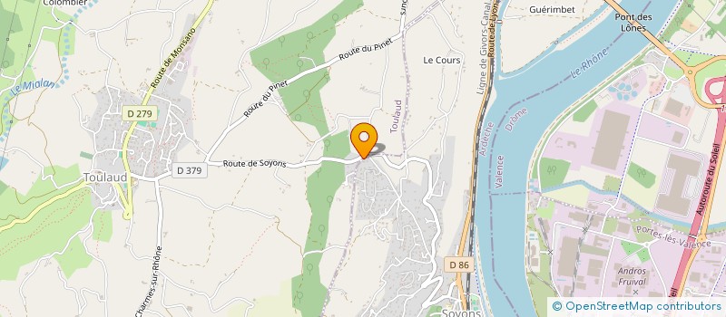 localisation de l'entreprise EURL MG CONCEPT  TOULAUD