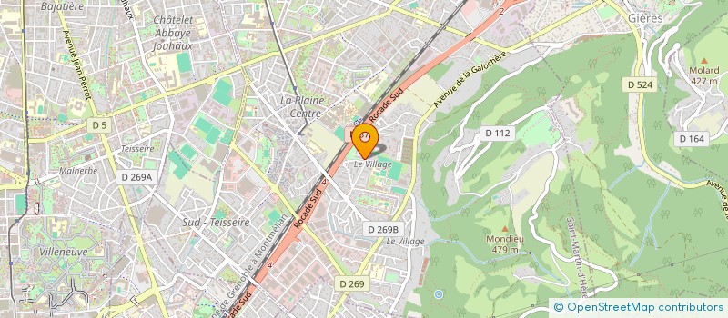 localisation de l'entreprise EURL MGI  SAINT-MARTIN-D'HERES