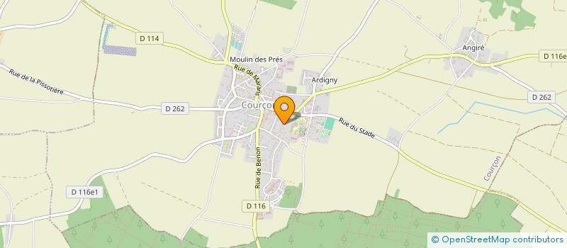 localisation de l'entreprise EURL MH RENOVATIONS 17  COURCON