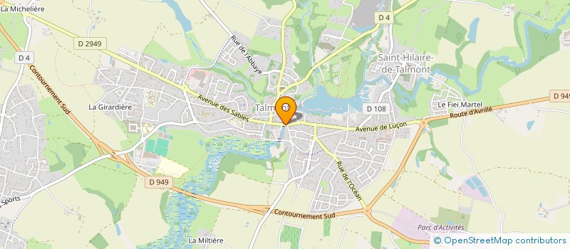 localisation de l'entreprise EURL MICHAUD  TALMONT-SAINT-HILAIRE