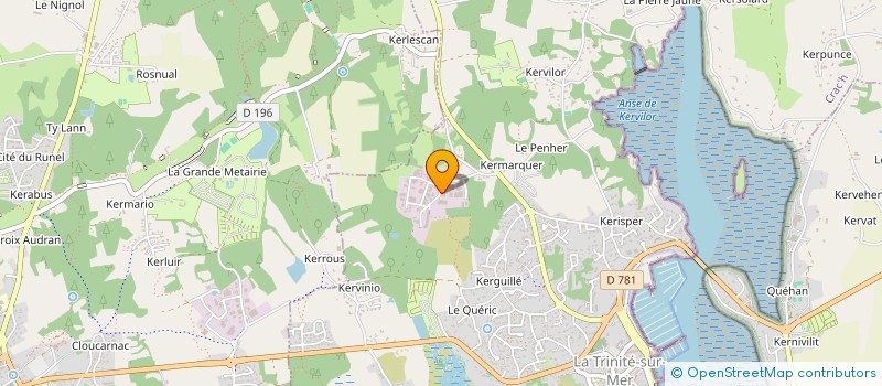 localisation de l'entreprise EURL MICHEL LE BARON  LA TRINITE-SUR-MER