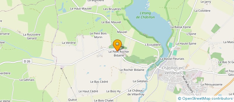 localisation de l'entreprise EURL MICHEL SAUGET à CHATILLON-EN-VENDELAIS