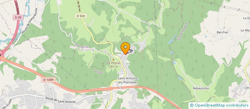 localisation de l'entreprise EURL MICHELIN  USSAC