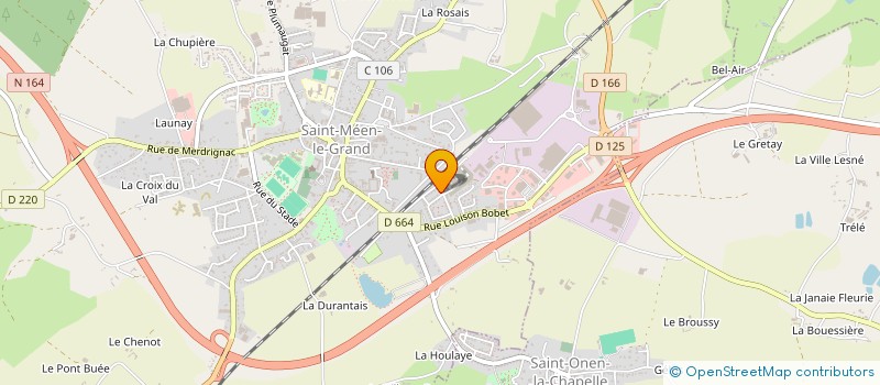 localisation de l'entreprise EURL MICKAEL AUTAIN  SAINT-MEEN-LE-GRAND