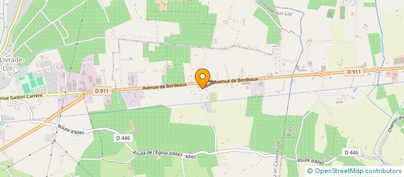 localisation de l'entreprise EURL MIDI PNEU OCCAZ 47  ALLEZ-ET-CAZENEUVE