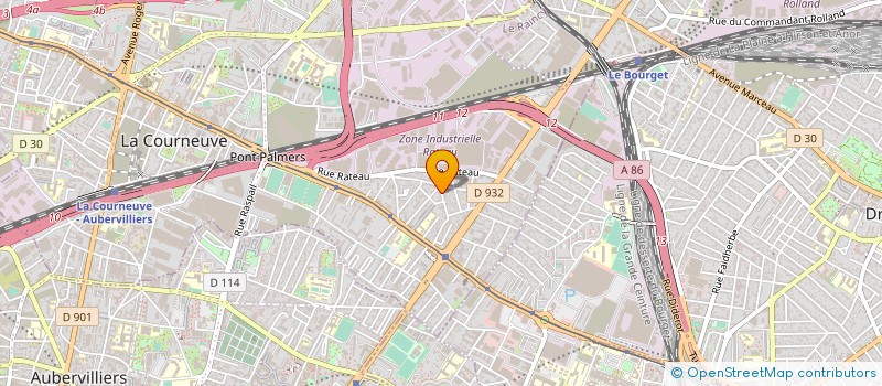 localisation de l'entreprise EURL MIJA BAT à LA COURNEUVE