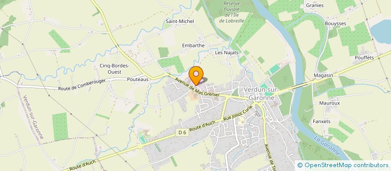 localisation de l'entreprise EURL MILAN à VERDUN-SUR-GARONNE