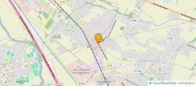 localisation de l'entreprise EURL MILAN AUTO  ESCALQUENS