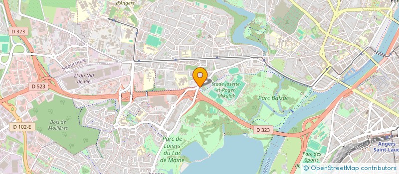 localisation de l'entreprise EURL MILLI MAINE PEINTURE à ANGERS