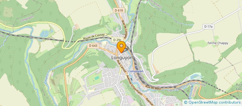 localisation de l'entreprise EURL MISS MEG  LONGUYON