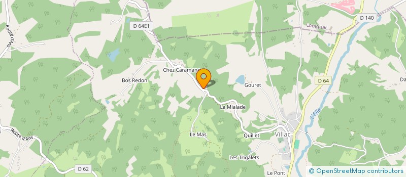 localisation de l'entreprise EURL MK ISOLATION  TERRASSON LAVILLEDIEU