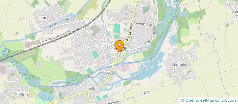 localisation de l'entreprise EURL MLJ OPTIQUE à CORBIE