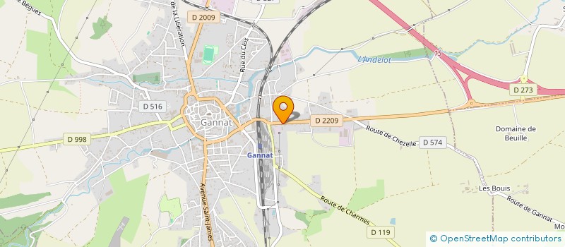 localisation de l'entreprise EURL MMB à GANNAT
