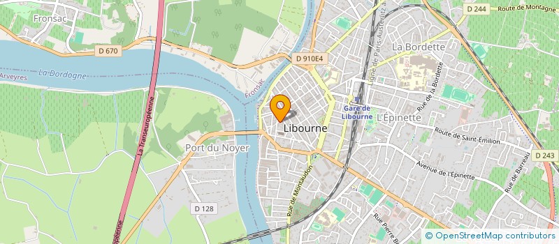 localisation de l'entreprise EURL MOD'ELLE à LIBOURNE