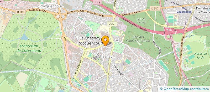 localisation de l'entreprise EURL MOERENHOUT SERVICE  LE CHESNAY-ROCQUENCOURT