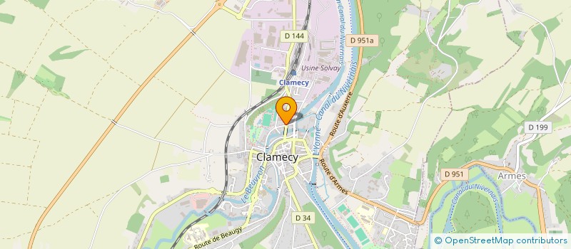 localisation de l'entreprise EURL MOITRIER à CLAMECY