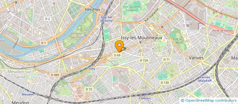 localisation de l'entreprise EURL MONIQUE FERRAT à ISSY-LES-MOULINEAUX