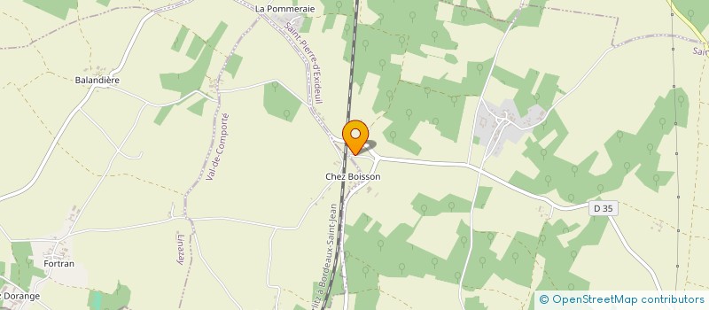 localisation de l'entreprise EURL MOREAU  VAL-DE-COMPORTE