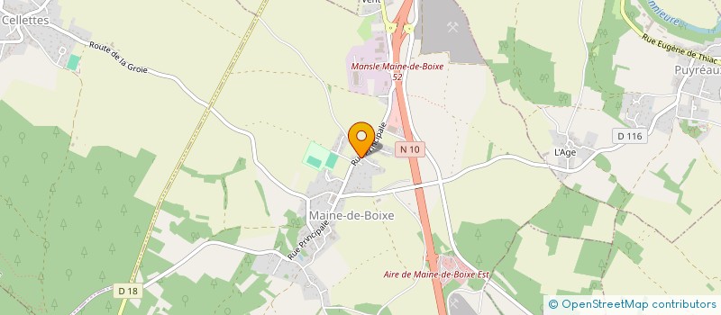 localisation de l'entreprise EURL MOREAU à MAINE-DE-BOIXE