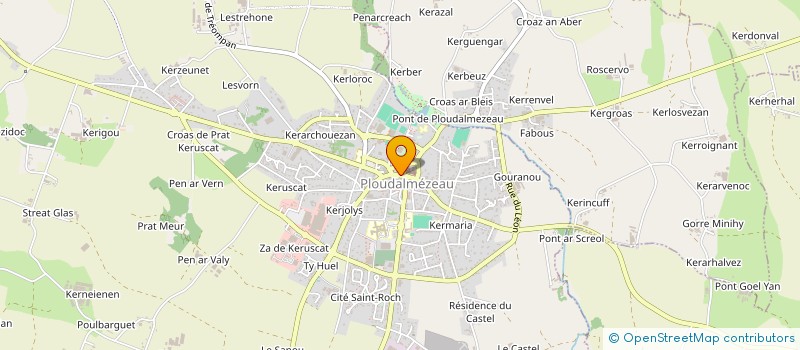 localisation de l'entreprise EURL MOREL ALAIN  PLOUDALMEZEAU