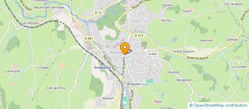 localisation de l'entreprise EURL MORGUELUNE  AMPLEPUIS